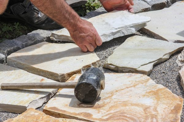 Stone Sidewalk Installation in Goodyear